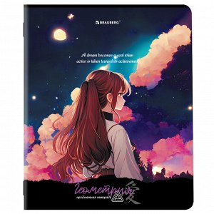Тетради предметные, КОМПЛЕКТ 12 ПРЕДМЕТОВ, 48л, матовая ламинация, BRAUBERG, ANIME GIRLS, 404832