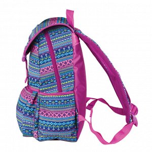 Рюкзак BRAUBERG TRACE универсалаьный, с клапаном, узоры, Ornament, 34х25,5х12,5 см, 226359