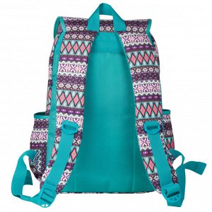 Рюкзак BRAUBERG TRACE универсальный, с клапаном, узоры, Rhombus, 34х25,5х12,5 см, 226358