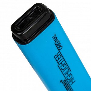 Текстовыделитель BRAUBERG "ORIGINAL NEON", ГОЛУБОЙ, линия 1-5 мм, 152214