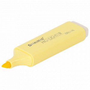 Текстовыделитель BRAUBERG "ORIGINAL PASTEL", ВАНИЛЬ, линия 1-5 мм, 151691