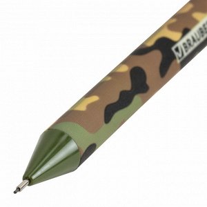 Карандаш механический 0,5 мм, BRAUBERG SOFT PRINT MILITARY, корпус soft-touch ассорти, 1 шт, 181959