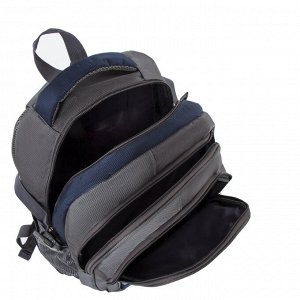 Рюкзак BRAUBERG URBAN универсальный, 2 отделения, MainStream 2, серо-синий, 45х32х19 см, 224446 (уцененный товар)