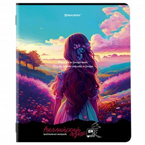 Тетради предметные, КОМПЛЕКТ 12 ПРЕДМЕТОВ, 48л, матовая ламинация, BRAUBERG, ANIME GIRLS, 404832