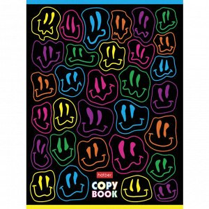Тетрадь 48л., КЛЕТКА, А5HATBER скоба, обложка картон, CrazyColor, 1 шт,48Т5В1