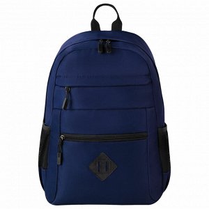 Рюкзак BRAUBERG DYNAMIC универсальный, эргономичный, синий, 43х30х13см, 270803