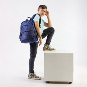 Рюкзак BRAUBERG DYNAMIC универсальный, эргономичный, синий, 43х30х13см, 270803