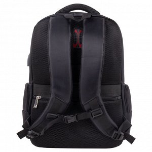 Рюкзак BRAUBERG FUNCTIONAL с отделением для ноутбука, 2 отд., USB-порт, Leader, 45х32х17 см, 270799