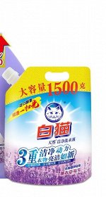 WHITECAT гель для стирки универсальный лаванда, дой-пак 1,5 л