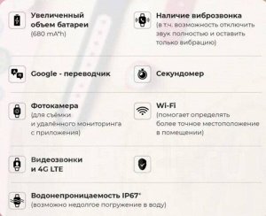 Детские смарт часы с видеозвонком Аквамарин