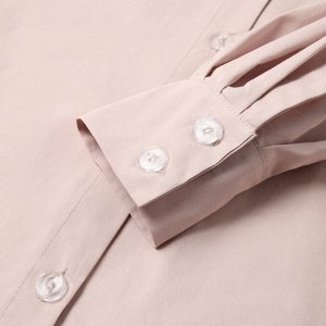 Комплект женский (рубашка, шорты) MINAKU: Oversize, серо-розовый