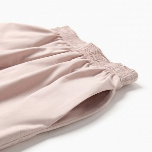 Комплект женский (рубашка, шорты) MINAKU: Oversize, серо-розовый
