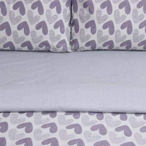 Постельное бельё LoveLife 2сп Love, 175*215см, 200*225см, 50*70см-2шт,100%хлопок, сатин, 125г/м²