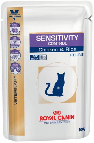 Sensitivity control feline chicken&rice (сенситивити контроль фелин – цыпленок и рис), пауч