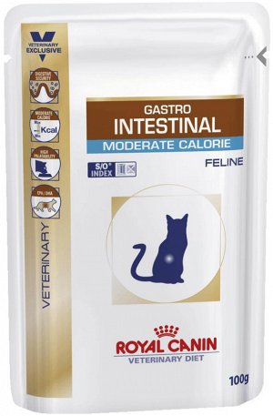 Gastro intestinal moderate calorie feline (гастро-интестинал модрит калорие фелин) , пауч