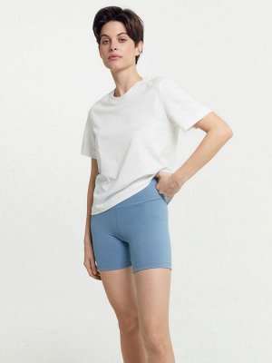 Шорты женские спортивные в серо-голубом цвете