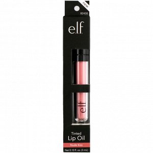 E.L.F. Cosmetics, Оттеночный блеск для губ, телесный, 0,10 ж. унц. (3 мл)