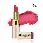 PARISA Помада &quot;GOLDEN GLOW&quot; №04 ягодный