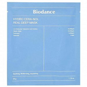 Biodance Глубокоувлажняющая ночная гидрогелевая маска Hydro Cera-Nol Real Deep Mask