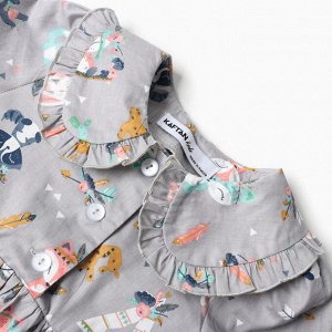 Платье детское с воротником KAFTAN «Зверята»