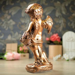 Статуэтка "Ангел девочка с корзиной" бронза, 48 см
