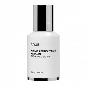 ANUA Nano Retinol 0,3% + Niacin Renewing Serum 30ml - Осветляющая сыворотка с ретинолом и ниацинамидом