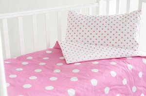 Постельное бельё в кроватку Элис розовое