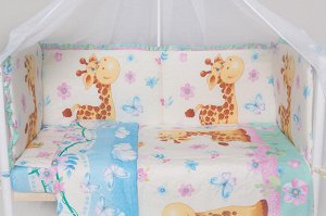 Бортик в детскую кроватку Весёлый жирафик