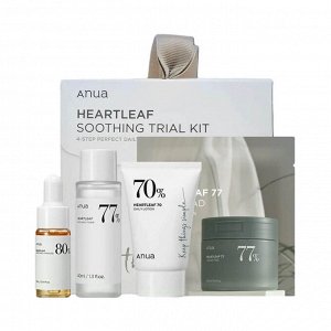 Увлажняющий набор для ухода за кожей Anua Heartleaf Soothing Trial Kit ANUA HEARTLEAF SOOTHING TRIAL KIT (2ea + 40ml + 10ml + 20ml)