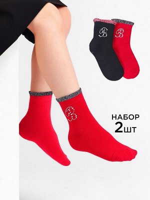 Носки. Цвет: красный