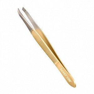 Silver Star АТ-9924 Gold Косой пинцет для бровей