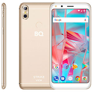 Смартфон BQ 5301 Strike View, 3G, 8Gb + 1Gb Gold