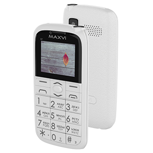 Телефон сотовый Maxvi B7 White