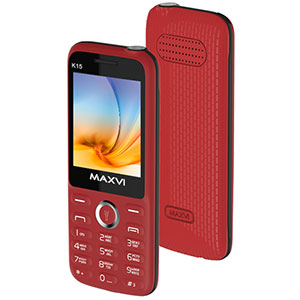 Телефон сотовый Maxvi K15 Red
