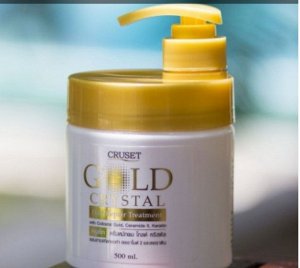 Лечение для волос cruset gold crystal hair repair treatment с керамидами