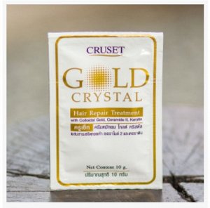 Лечение для волос cruset gold crystal hair repair treatment с керамидами