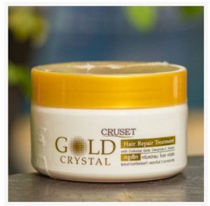 Лечение для волос cruset gold crystal hair repair treatment с керамидами