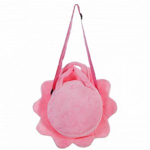 Мягкая сумочка "Смайлик шалун" розовая окантовка