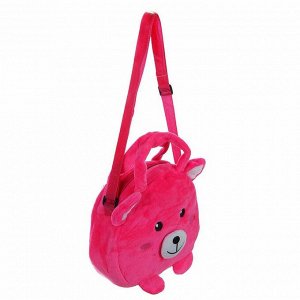 Мягкая сумочка "Мишка", цвет розовый