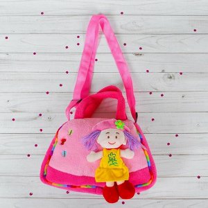 Мягкая сумочка "Девочка" в платьишке, цвета МИКС