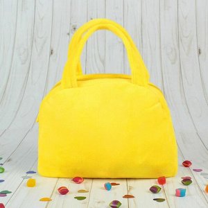 Мягкая сумочка "Собачка" оранжевые лапки, ушки и носик
