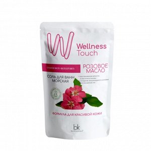 Wellness Touch Соль для ванн морская Розовое масло 460г