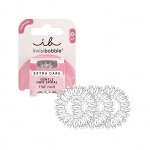Резинка-браслет для тонких волос invisibobble EXTRA CARE Crystal Clear