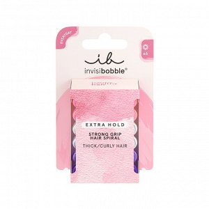 Набор резинок-браслетов для густых волос invisibobble EXTRA HOLD Twirl Boss 6 шт.