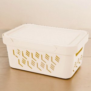 ЯЩИК С КРЫШКОЙ УНИВЕРСАЛЬНЫЙ "DELUXE", 4,6Л (бежевый)