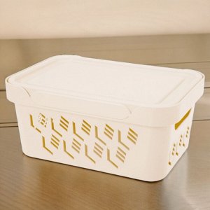 ЯЩИК С КРЫШКОЙ УНИВЕРСАЛЬНЫЙ "DELUXE", 4,6Л (бежевый)