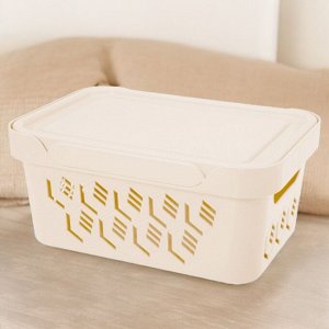 ЯЩИК С КРЫШКОЙ УНИВЕРСАЛЬНЫЙ "DELUXE", 4,6Л (бежевый)