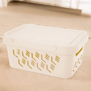 ЯЩИК С КРЫШКОЙ УНИВЕРСАЛЬНЫЙ "DELUXE", 4,6Л (бежевый)