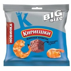 «Кириешки Big Size», сухарики «Жареная креветка», 80 г