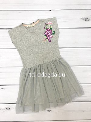Платье 51410 серый